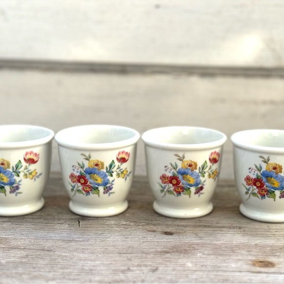 Vintage RESTAURANT WARE Shenango China 4 Egg Custard Cups Diner USA - Picture 6 of 14